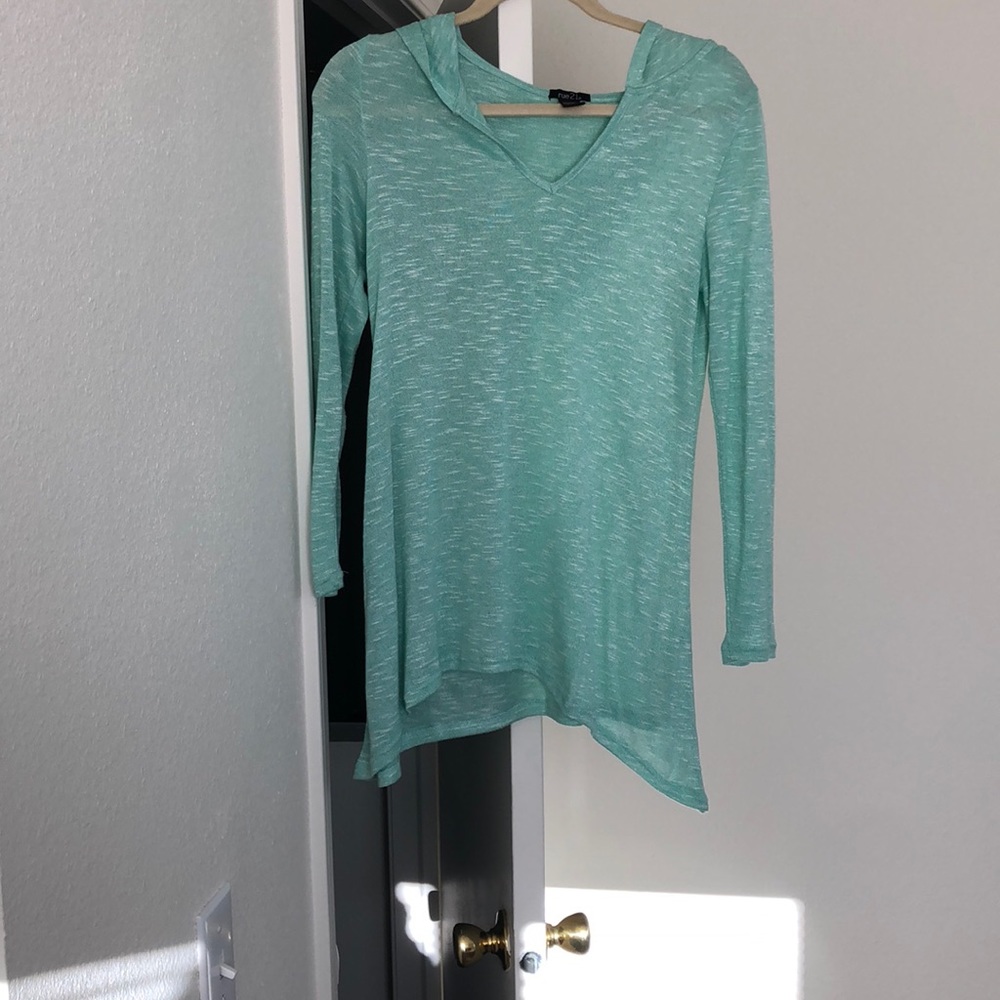 Long sleeve shirt with hood